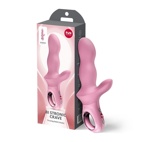 Пульсатор для точки G із кліторальним відростком рожевий Fun Factory Bi Stronic Crave - 9