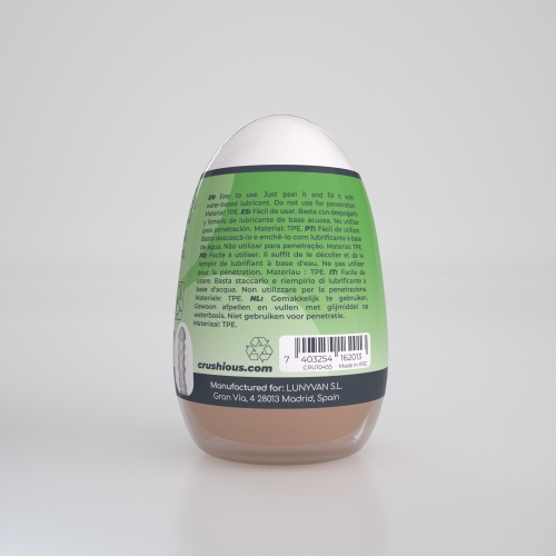Мастурбатор-яйце вагіна реалістичний тілесний CRUSHIOUS EZY EGG THE Expert - 3