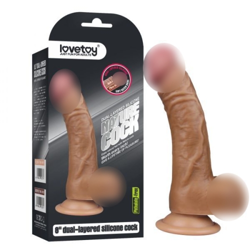 Фаллоимитатор 18/4 см силиконовый на присоске с венками Lovetoy - 1