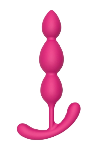 Анальные шарики розовые CHEEKY LOVE SILKY SMOOTH T-TEARDROP - 1