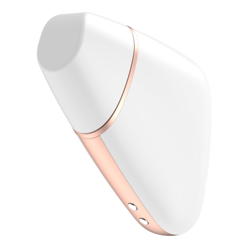 Вакуумный бесконтактный смарт вибратор для клитора белый Satisfyer Love Triangle - 2