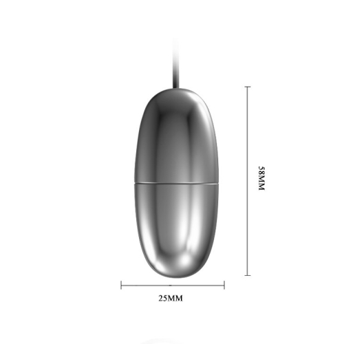 Виброяйцо для вагинальной и клиторальной стимуляции серебристое Lybaile Bullet with vibration - 4