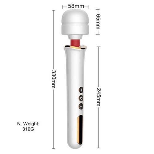 Вибромассажер Ванд в форме микрофона черного цвета Boss series Massager Super Powerful - 7