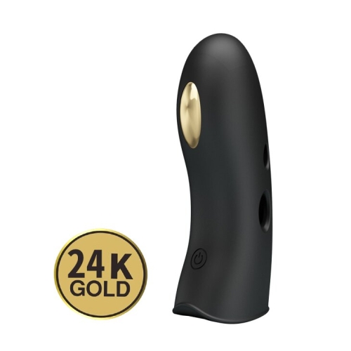 Клиторальный стимулятор с электростимуляцией на палец черный Pretty Love MARICO Fingering Electric Vibrator - 2