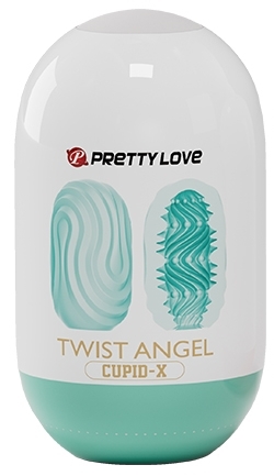 Мастурбатор яйце блакитного кольору Pretty Love Twist Angel Cupid X - 1