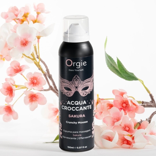 Масажна пінка з ефектом бульбашок, що лопаються, з ароматом Сакури Orgie Acqua Croccante Sakura 150 мл - 4