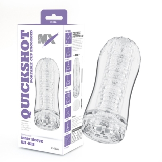 Мастурбатор для мужчин с вакуумным эффектом прозрачного цвета Chisa MX Quickshot Portable Cup Engorged