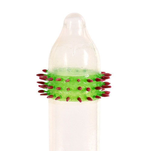 Презерватив прозрачный с рядами шипов Recare Monster Spike Condom - 2