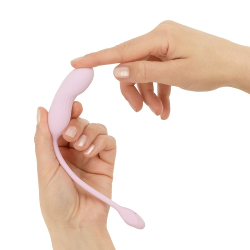 Виброяйцо вагинальное ребристое розового цвета Good Vibes Only SIVA Bullet Vibrator - 9