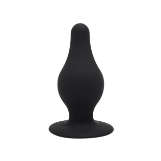 Анальна силіконова пробка чорного кольору Dream Toys Cheeky Love розмір S