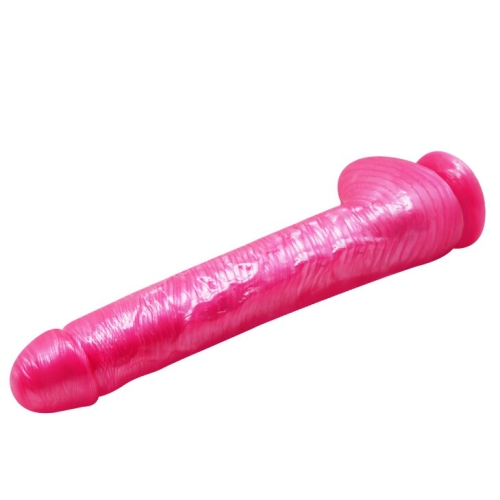 Рельєфний фалоімітатор на присоску LYBAILE Sextoy Top Penis рожевий - 4