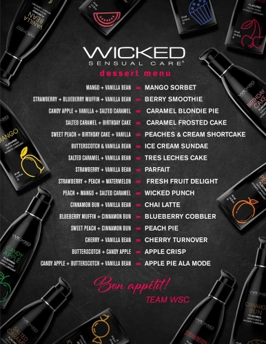 Оральний лубрикант зі смаком булочки з корицею на водній основі Wicked Aqua Cinnamon Bun 60 мл - 6