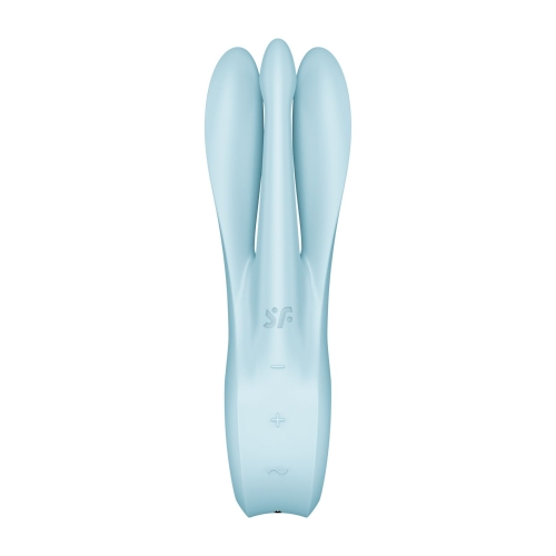 Кліторальний стимулятор блакитного кольору Satisfyer Threesome 1 - 6