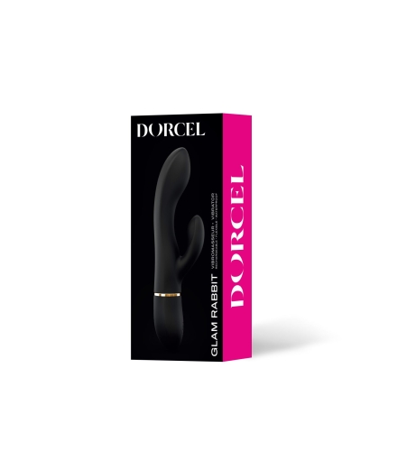 Вибратор с клиторальным отростком черный Dorcel GLAM RABBIT - 5