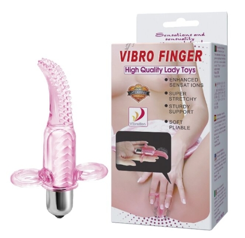 Вибратор на пальцы для клитора LYBAILE Vibro Finger розовый - 1