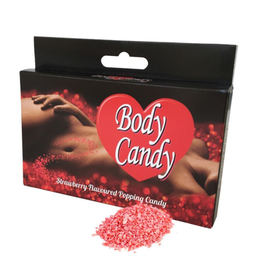 Карамельна пудра для тіла з ефектом шампанського Body Candy (полуниця) (32 гр) - 2