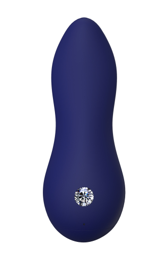 Кліторальний вібростимулятор синій силіконовий BLUE EVOLUTION ZELUS - 1