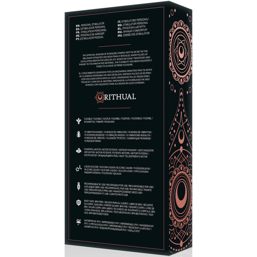 Вагінальний вібратор для зони G чорного кольору Kriya Ritual - 8
