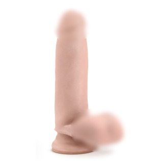 Фалоімітатор реалістичний на присоску бежевий самозмащувальний Blush Dr. SKIN 7INCH SELF LUBRICATING DILDO