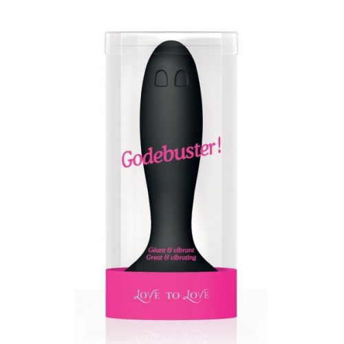 Анальная пробка Love To Love GODEBUSTER Vibro Large Black - 2