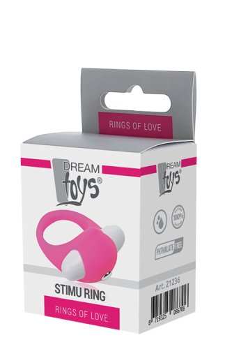 Эрекционное кольцо с вибростимуляцией клитора розовое LIT-UP SILICONE STIMU RING 6 - 2