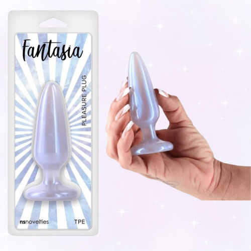 Анальна пробка фіолетова NS Novelties Fantasia Pleasure розмір Small - 3