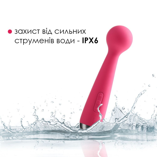 Вібратор мікровон для клітора червоний Svakom (Сваком) Mini Emma Plum - 5