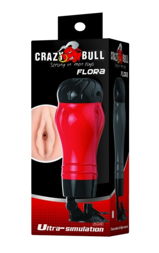 Мастурбатор Анус CRAZY BULL Flora червоний - 8