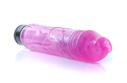 Вибратор реалистичный розовый Boss Series Juicy Jelly Multispeed длина 22 см диаметр 4 см - 5