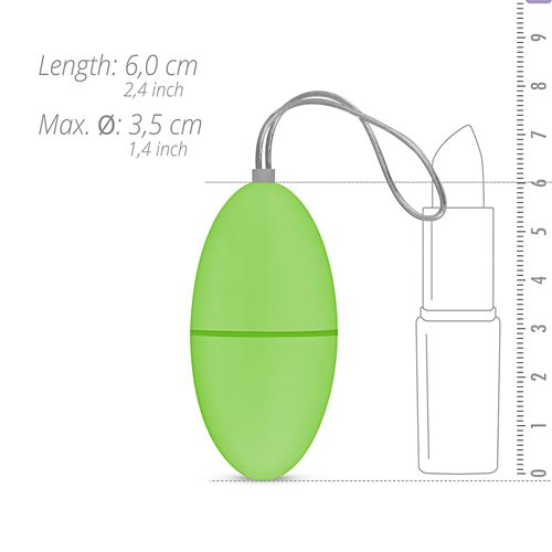 Виброяйцо зеленого цвета с пультом ДУ Easytoys Remote Control - 3