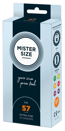 Презервативи Mister size 57 mm (мм) 10 штук Містер Сайз - 1