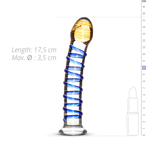 Фаллоимитатор стеклянный EasyToys Glass Dildo No.01 - 2