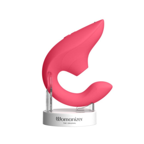 Вакуумний подвійний вібратор для точки G рожевого кольору Womanizer Blend Vibrant - 7