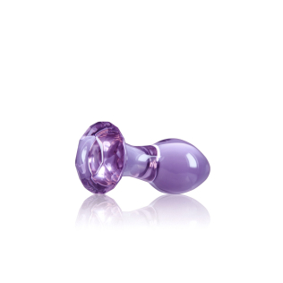 Анальна скляна пробка фіолетова NS Novelties Crystal