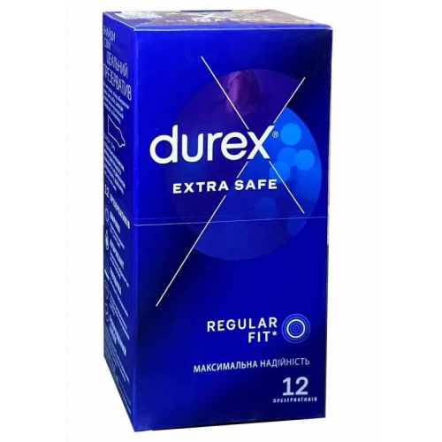 Презервативы максимальная надежность латексные с силиконовой смазкой Durex Extra Safe 12 штук - 7