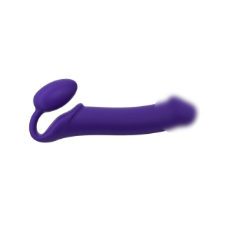 Страпон силиконовый гибкий безременой со стимуляцией клитора и точки G Strap-On-Me Violet XL