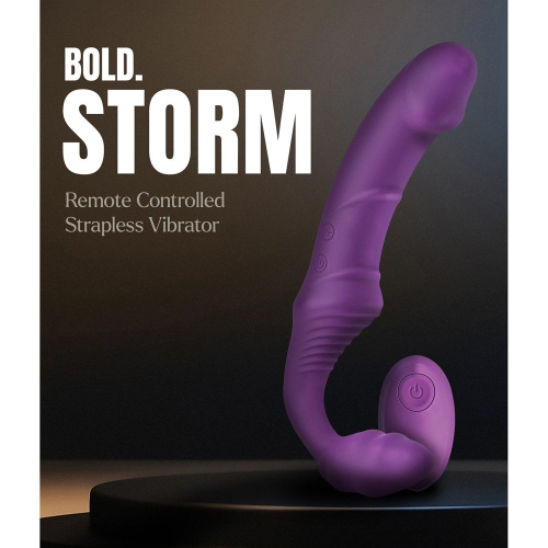 Безремневой вибрострапон с дистанционным пультом фиолетовый Dream Toys Storm - 11