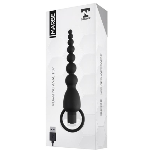 Анальный стимулятор в виде бус с вибрацией черный Tardenoche Marbe Anal Chain Vibration - 3