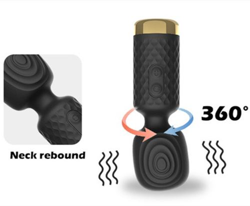 Вибромассажёр Ванд в форме микрофона для клитора цвет чёрный Sexy desires Small AV stick - 2