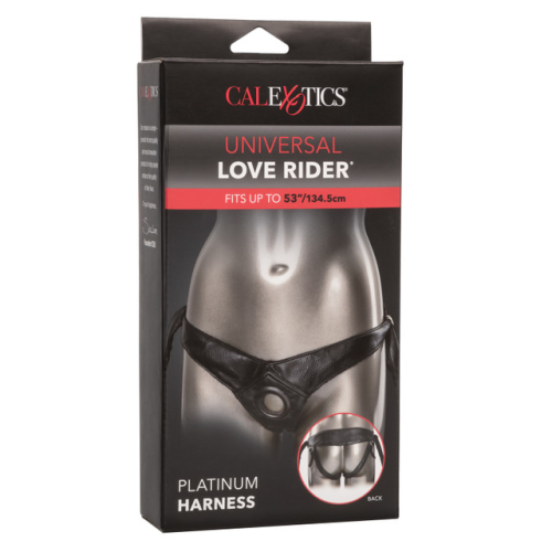 Трусики для страпону чорного кольору Universal Love Rider Platinum Harness - 3