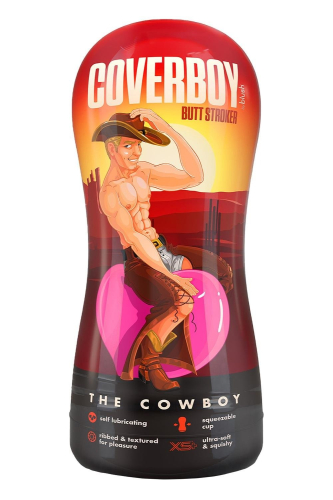 Мастурбатор в колбе анус самосмазывающийся бежевый Blush Coverboy Cowboy - 4