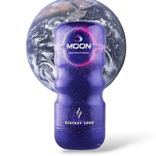 Мастурбатор в колбе вагина бежевого цвета Ecstasy Love Moon
