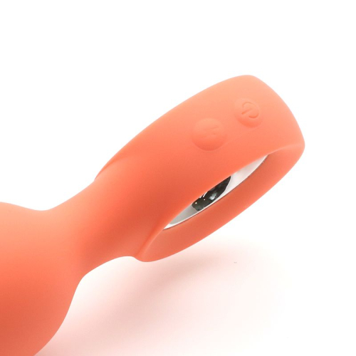 Анальная вибропробка KissToy Orville Orange - 4