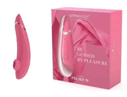 Бесконтактный вакуумный клиторальный стимулятор розовый Womanizer Premium - 1