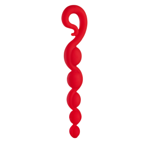 Анальные шарики Bendybeads Fun Factory красные