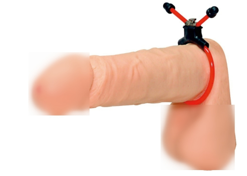 Ереційне ласо на член у вигляді петлі червоного кольору You2Toys - 3