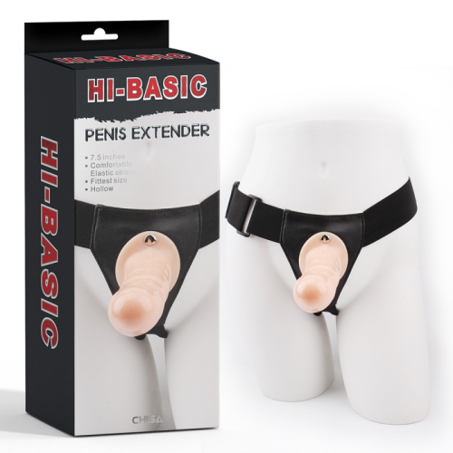 Страпон на ремешке бежевый Chisa Penis Extender-Flesh - 1