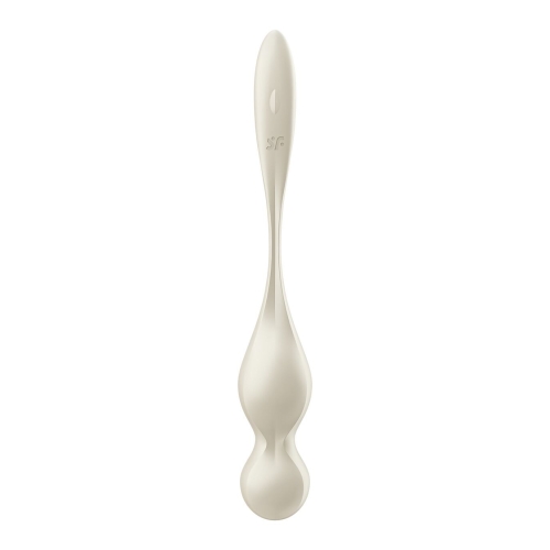 Вагинальные шарики с вибрацией и смарт управлением белого цвета Satisfyer Love Birds 1 - 5