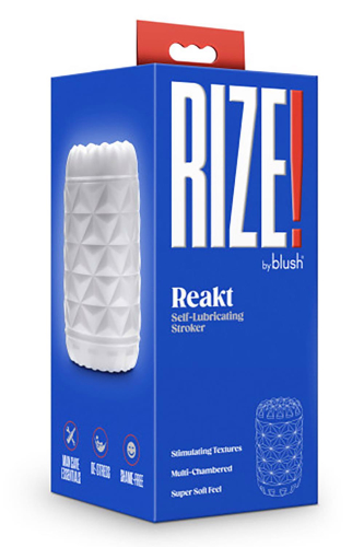 Мастурбатор, що самозмазується для чоловіків білий Blush Rize - 4
