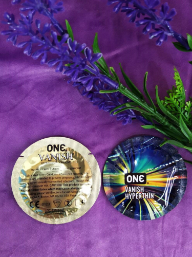 Гіпертонічні презервативи ONE VANISH Hyperthin 1 шт - 4